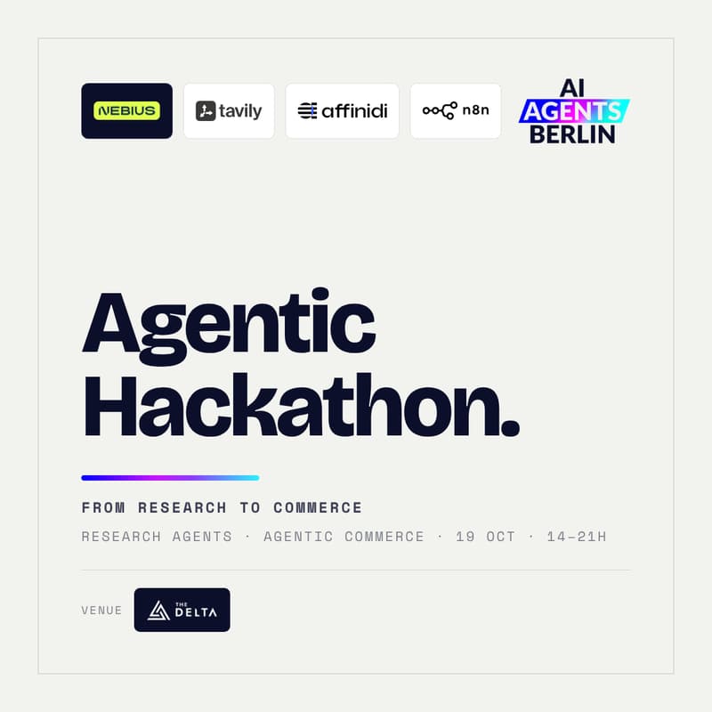 Cover Image for Agentic Hackathon: From Research to Commerce