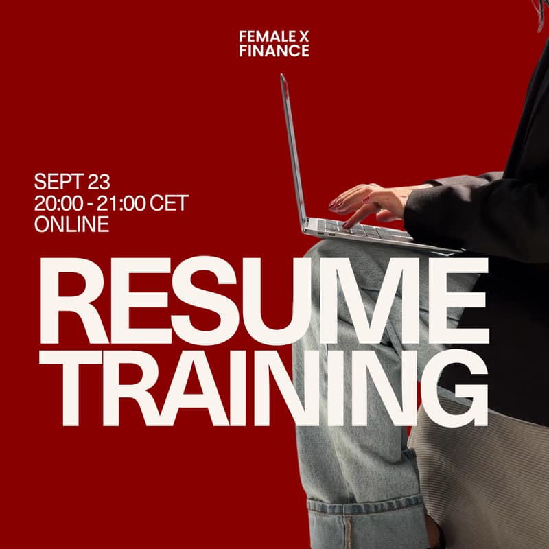 Cover Image for Finance Resume Training