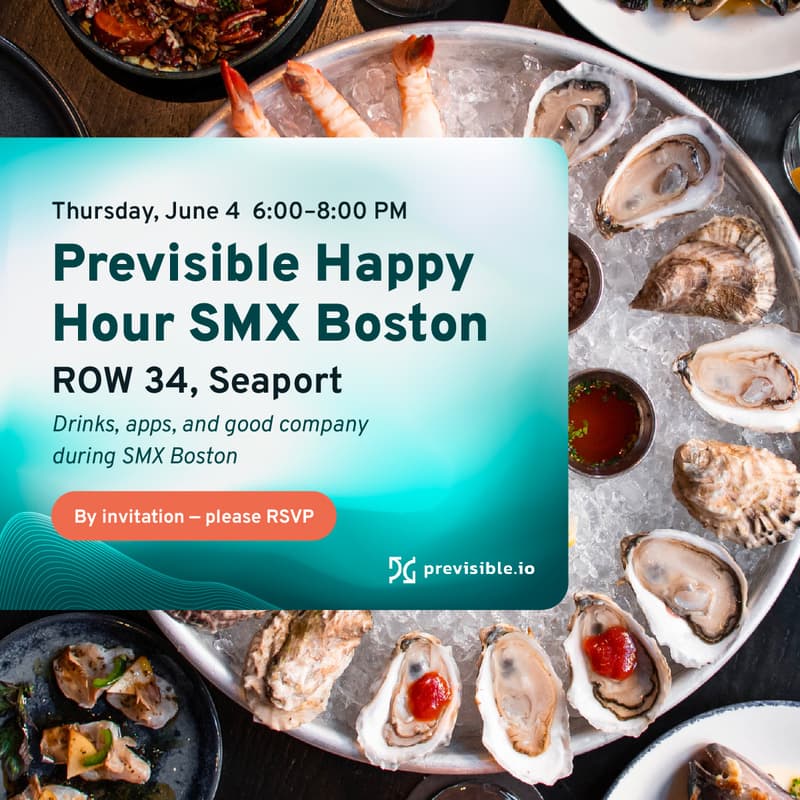 Cover Image for SMX Previsible-Hosted Happy Hour