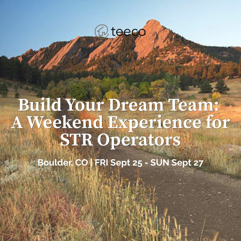 Cover Image for Teeco Presents: Build Your Dream Team - A Weekend Experience for STR Operators