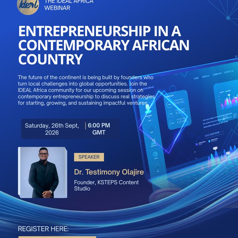 Cover Image for Entrepreneurship in a Contemporary African Country