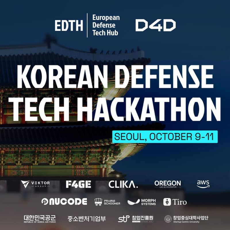 KOREAN DEFENSE TECH HACKTHON | D4D x EDTH์ ์ปค๋ฒ ์ด๋ฏธ์ง