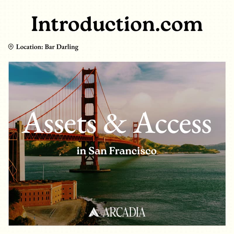 Cover Image for Assets & Access @ Bar Darling SF