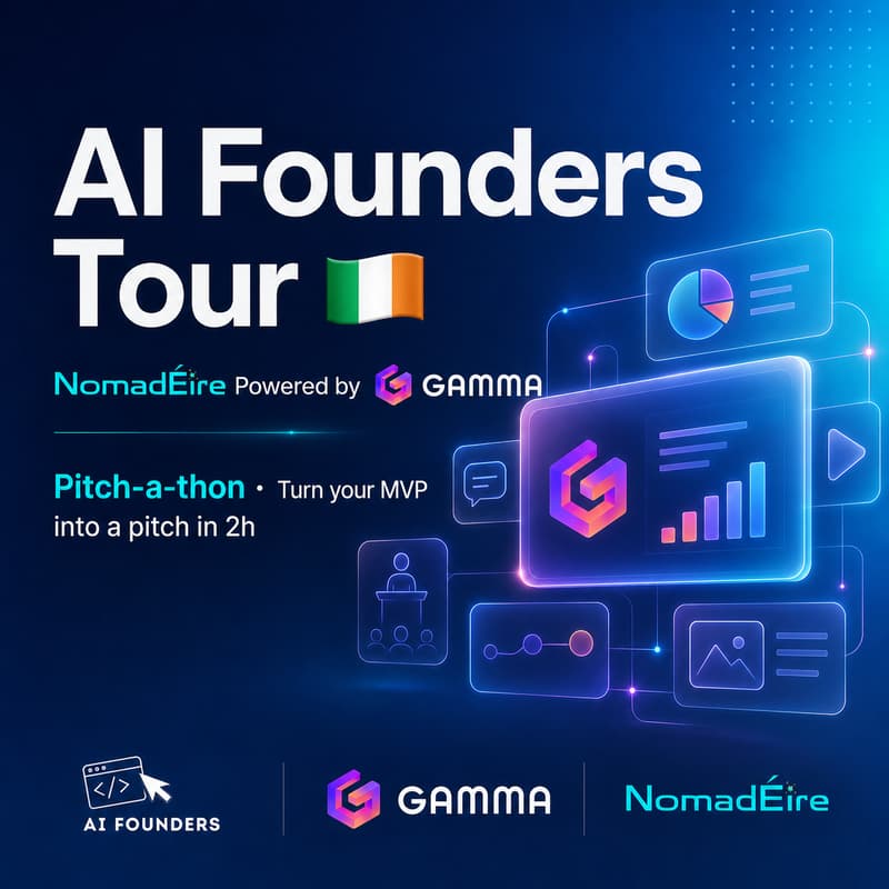 Cover Image for AI Founders Tour 🇮🇪 | Pitch-a-thon powered by Gamma