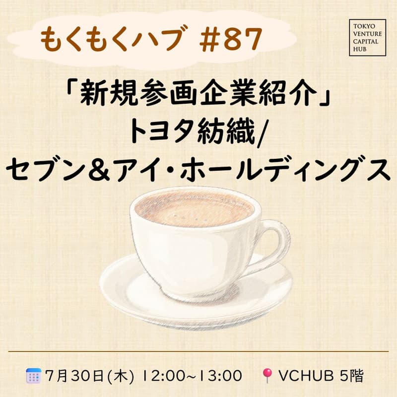 Cover Image for もくもくハブ#87 新規参画企業紹介「トヨタ紡織/セブン&アイ・ホールディングス」