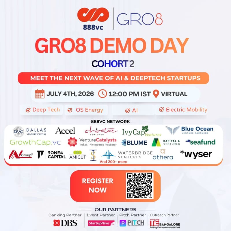 Cover Image for GRO8 Cohort 2 | Virtual Demo Day | 4th July,2026 | 12PM IST