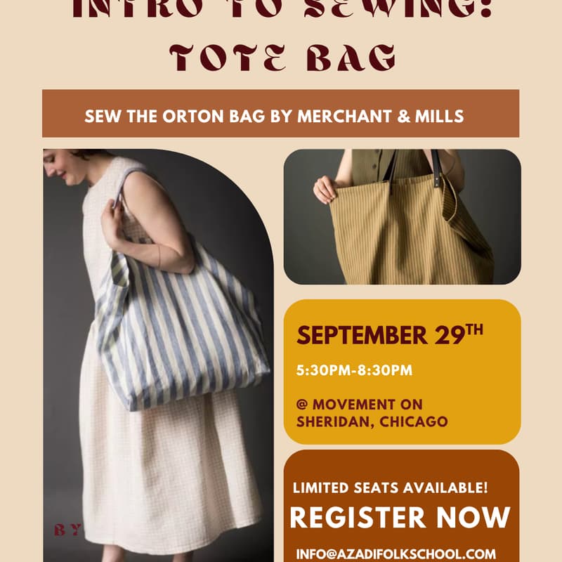 Cover Image for Intro to Sewing: Tote Bag
