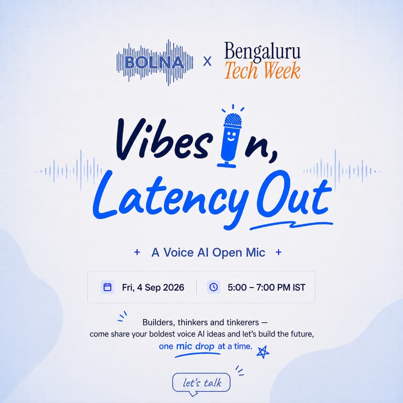 Cover Image for Vibes In, Latency Out: A Voice AI Open Mic