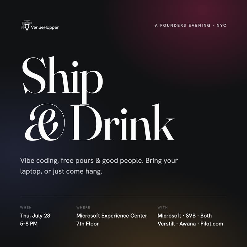 Cover Image for Ship & Drink π₯ π» @Microsoft