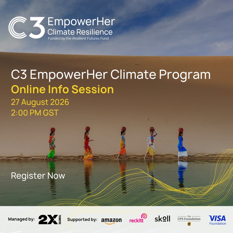 Cover Image for Info Session II: C3 EmpowerHer Climate Program, Funded by the Resilient Futures Fund
