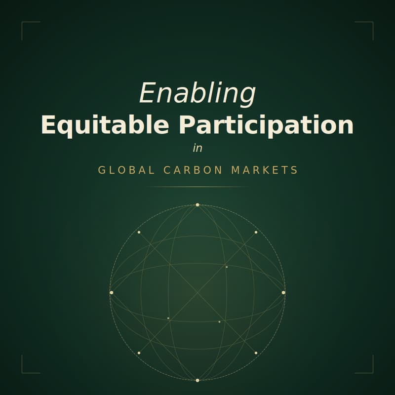 Cover Image for Enabling Equitable Participation in Global Carbon Markets - From Access to Agency