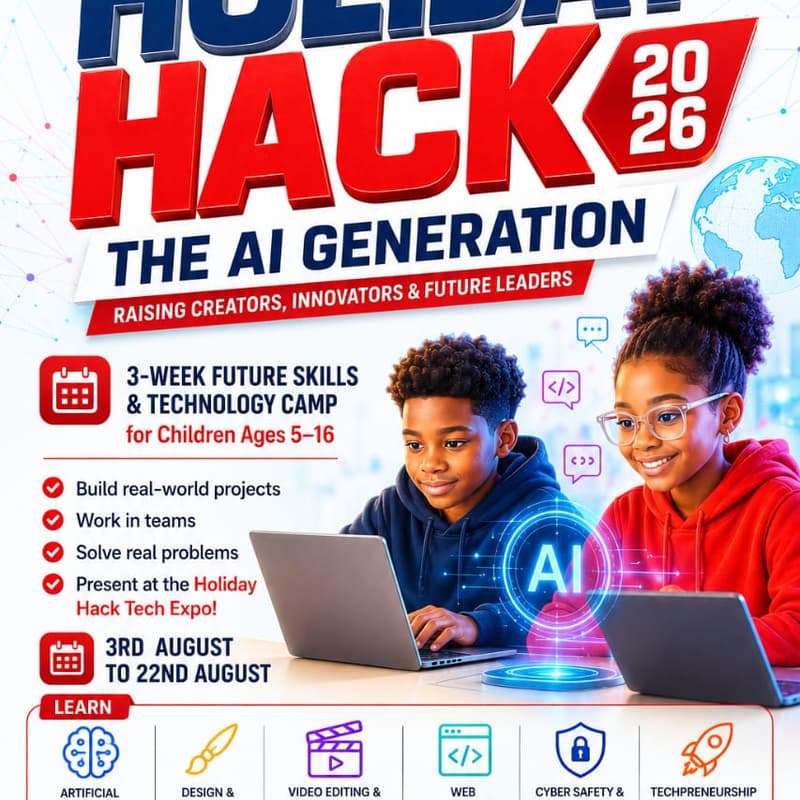 Cover Image for Holiday Hack Tech Bootcamp for Kids (Ages 6–17)