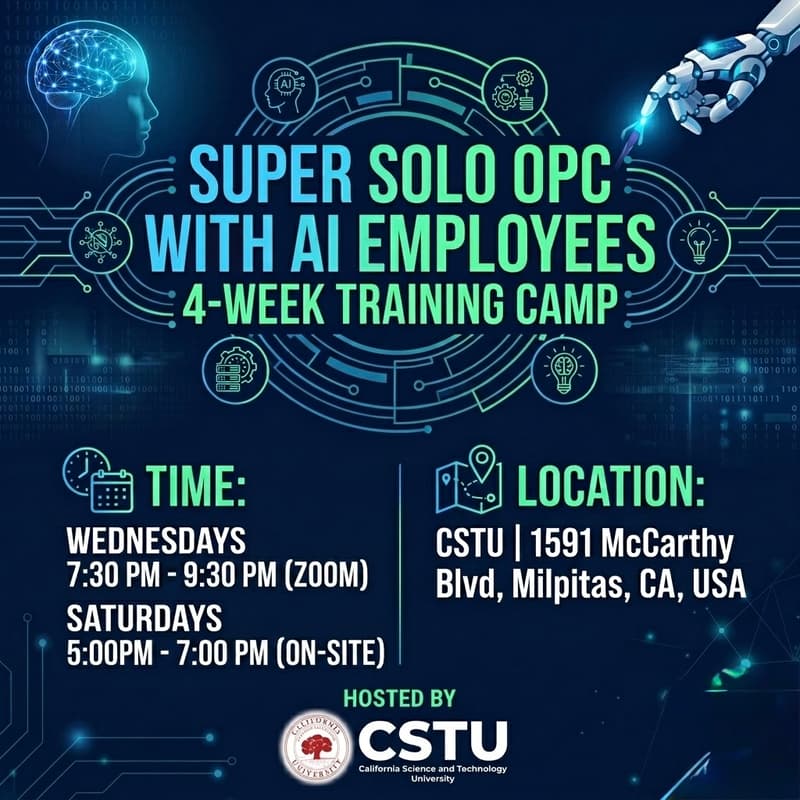 Cover Image for Super Solo OPC: Build Your Team of AI Employees | 4-Week Practical Training Camp