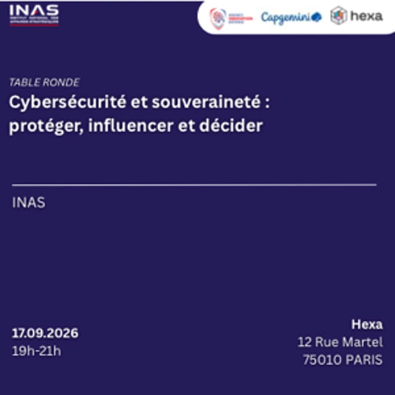Cover Image for Cybersécurité et souveraineté : protéger, influencer et décider