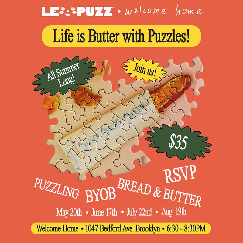 Cover Image for Puzzle Night @ Welcome Home w/ Le Puzz - JULY EDITION