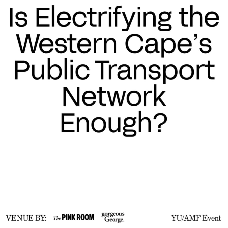 Cover Image for Is Electrifying the Western Cape’s Public Transport Network Enough?