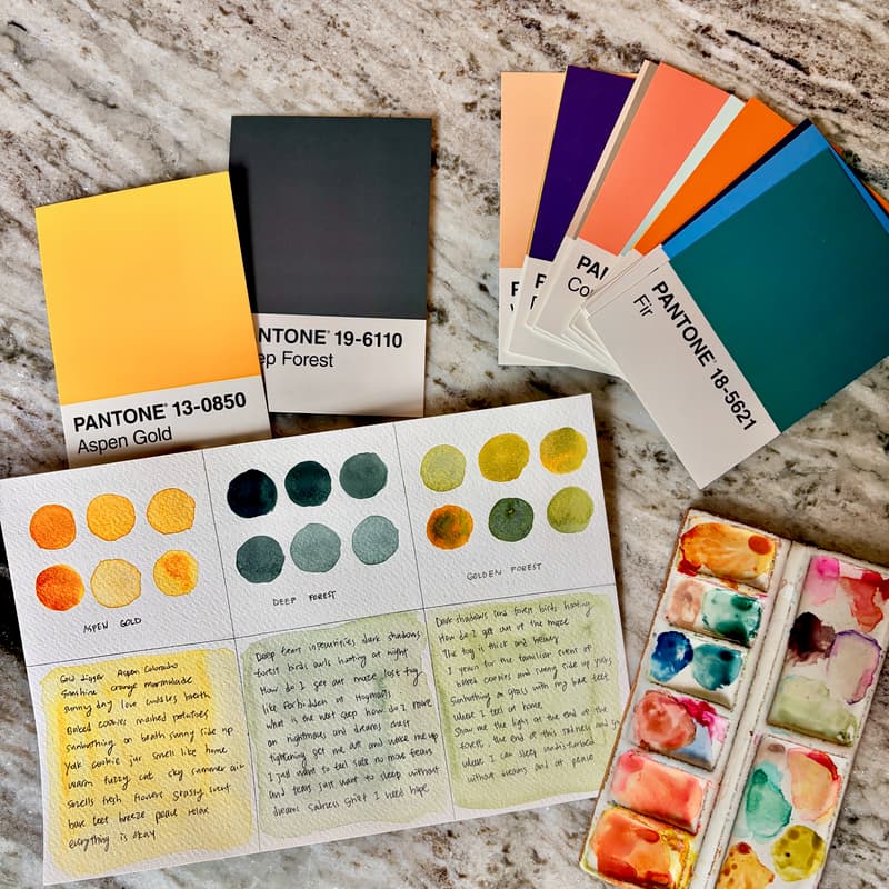 Cover Image for Creative Reflection Circle with Pantone Colors ✨
