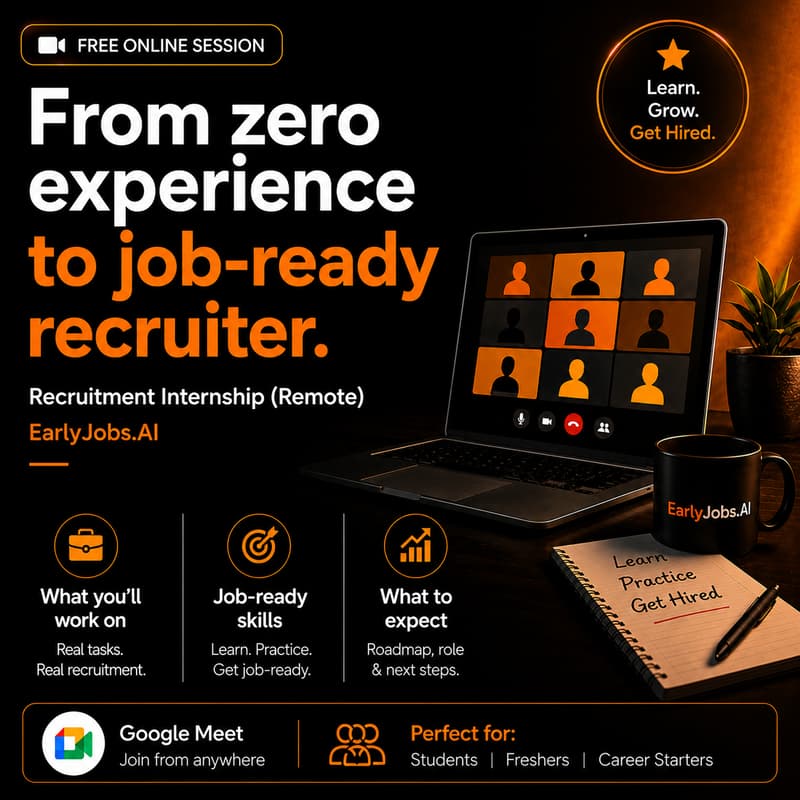 Cover Image for Freelance HR Recruiter Internship Program Orientation & Webinar