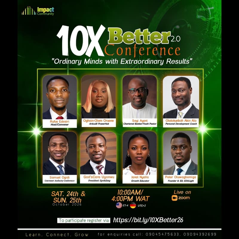Cover Image for 10X Better Conference 26: "Ordinary Minds With Extraordinary Results"