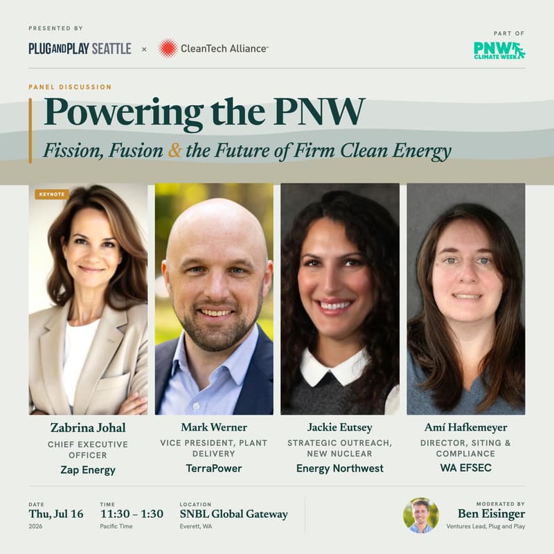 Cover Image for Powering the PNW: Fission, Fusion, and the Future of Firm Clean Energy
