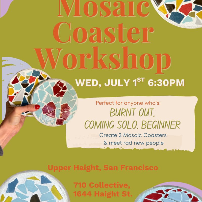 Cover Image for Mosaic Coaster Workshop | SF