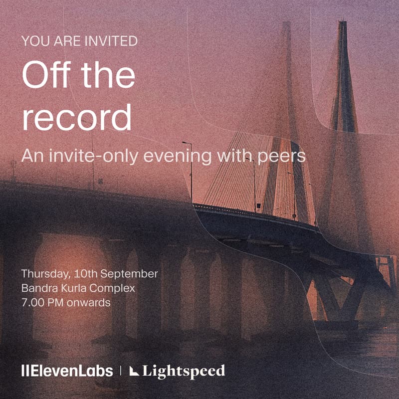 Cover Image for Off the record with ElevenLabs and Lightspeed