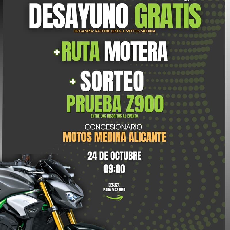 Cover Image for Desayuno Gratis + Ruta Motera + Sorteo Prueba Z900