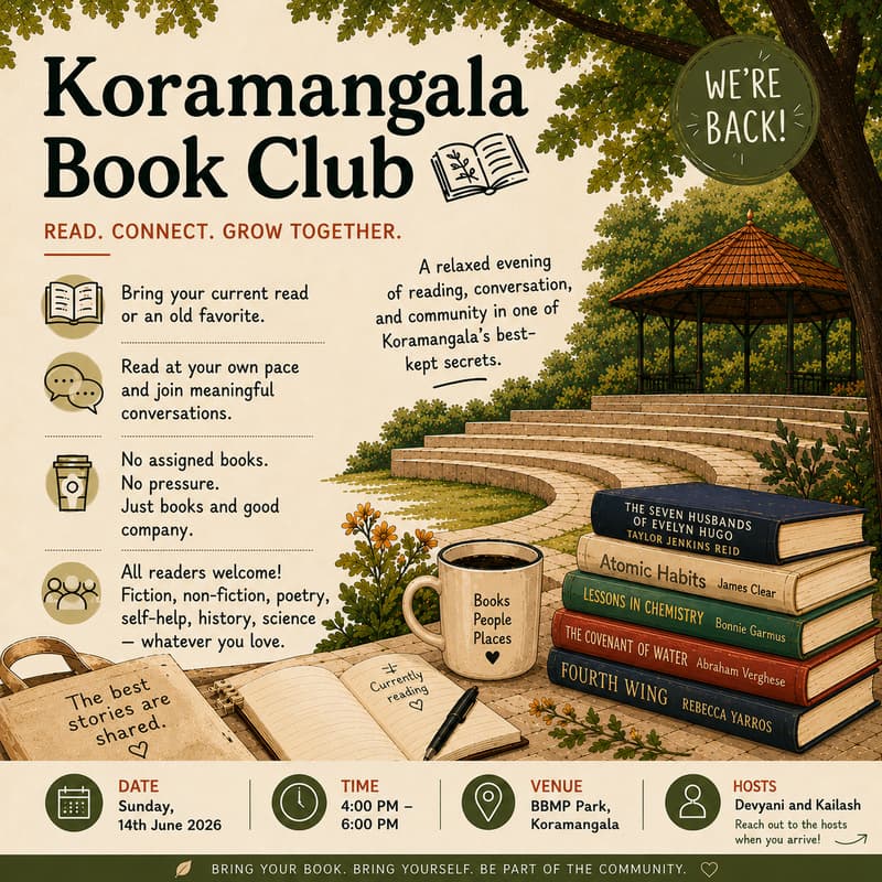Cover Image for An Evening of Books & Conversations 📚☕ 🌿