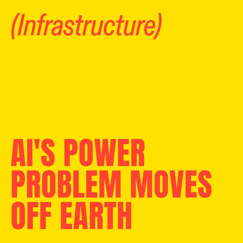 Cover Image for AI’s Power Problem Moves Off Earth
