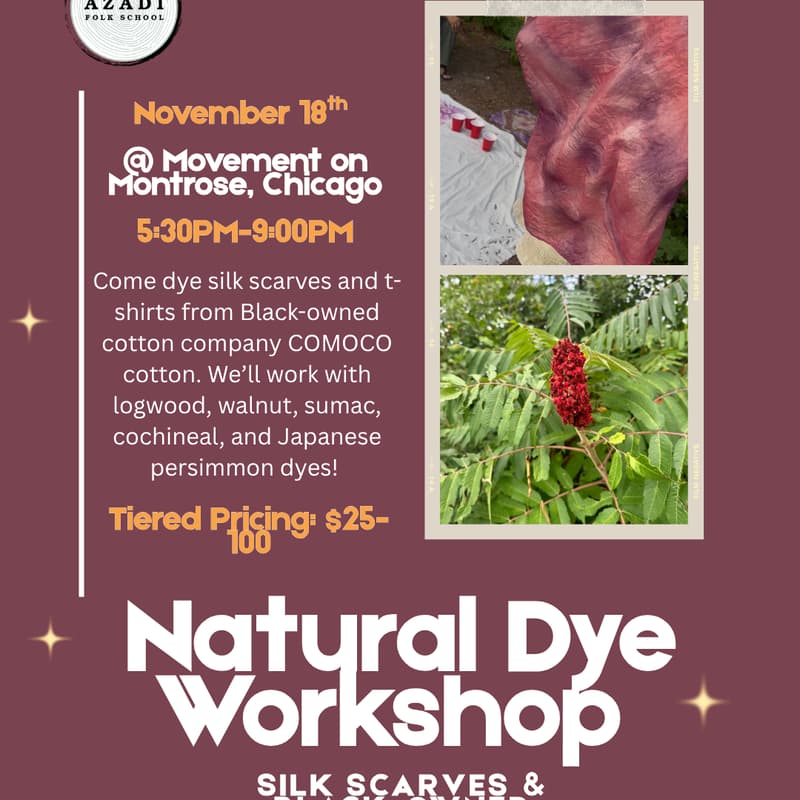 Cover Image for Natural Dyes: Silk Scarves and Black-owned Cotton Tees/Socks