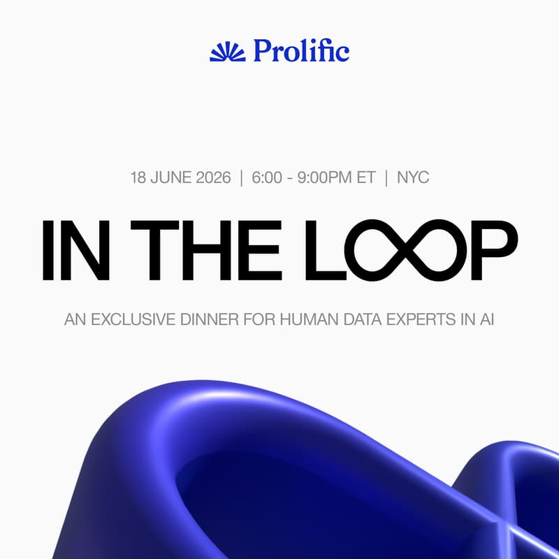Cover Image for Prolific AI Leaders Dinner- NYC