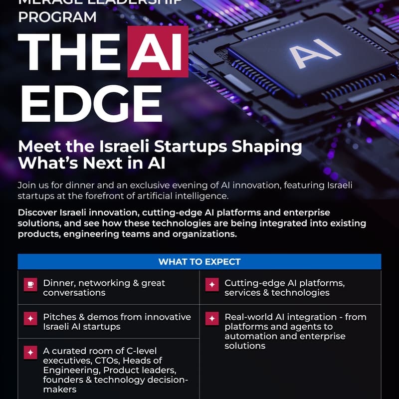 Cover Image for THE AI EDGE - Meet the Israeli Startups Shaping What’s Next in AI