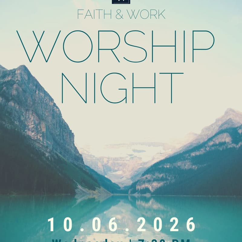 Cover Image for Faith & Work - Worship Night