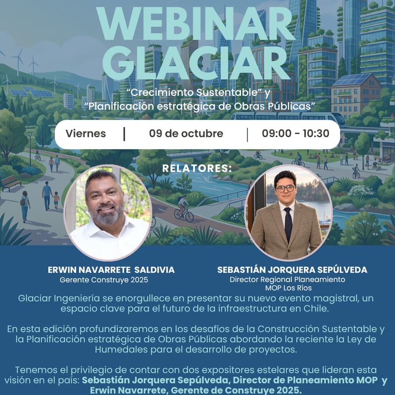 Cover Image for Webinar Glaciar: Crecimiento Sustentable en la Construcción