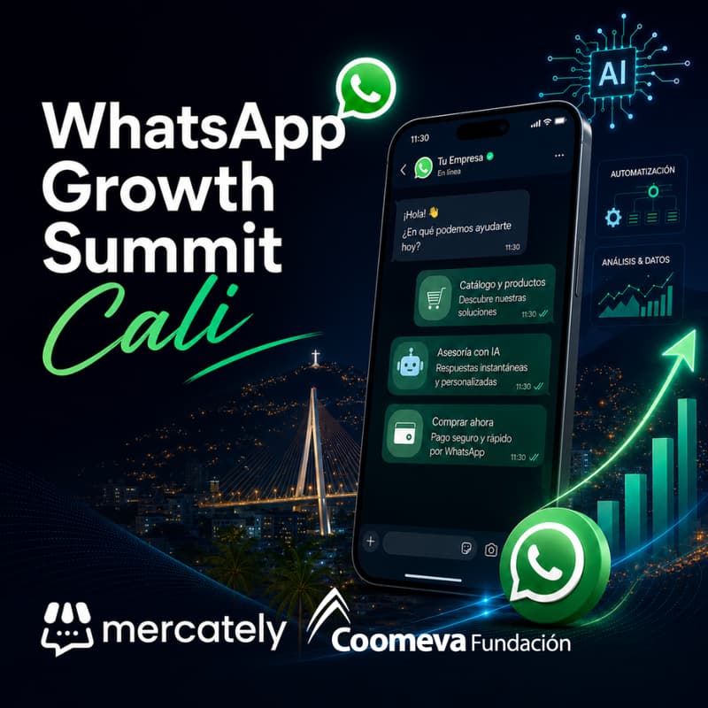Cover Image for WhatsApp Growth Summit Cali By Mercately
