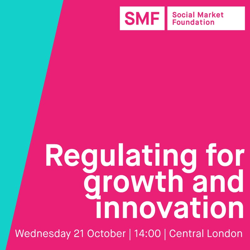 Cover Image for Social Market Foundation and Meta/Open Loop half day conference: Regulating for growth and innovation