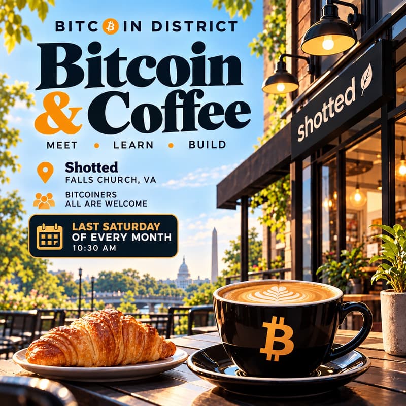 Cover Image for Coffee & Bitcoin - Falls Church