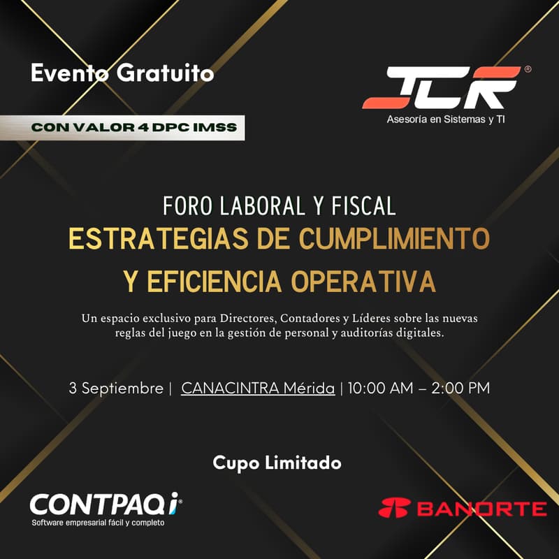 Cover Image for FORO LABORAL Y FISCAL - Estrategias de Cumplimiento y Eficiencia Operativa