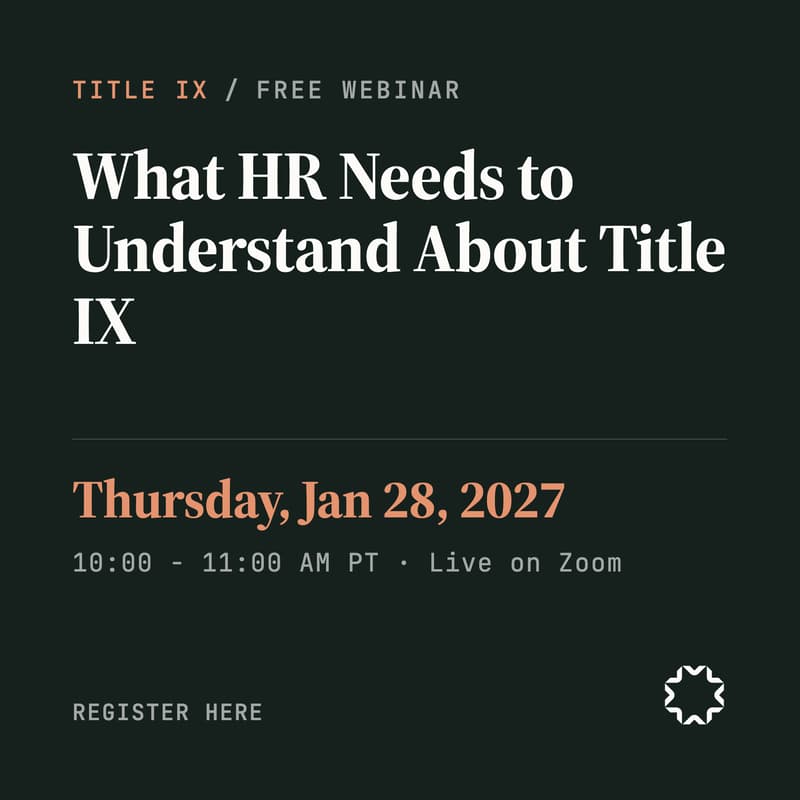 Cover Image for What HR Needs to Understand About Title IX