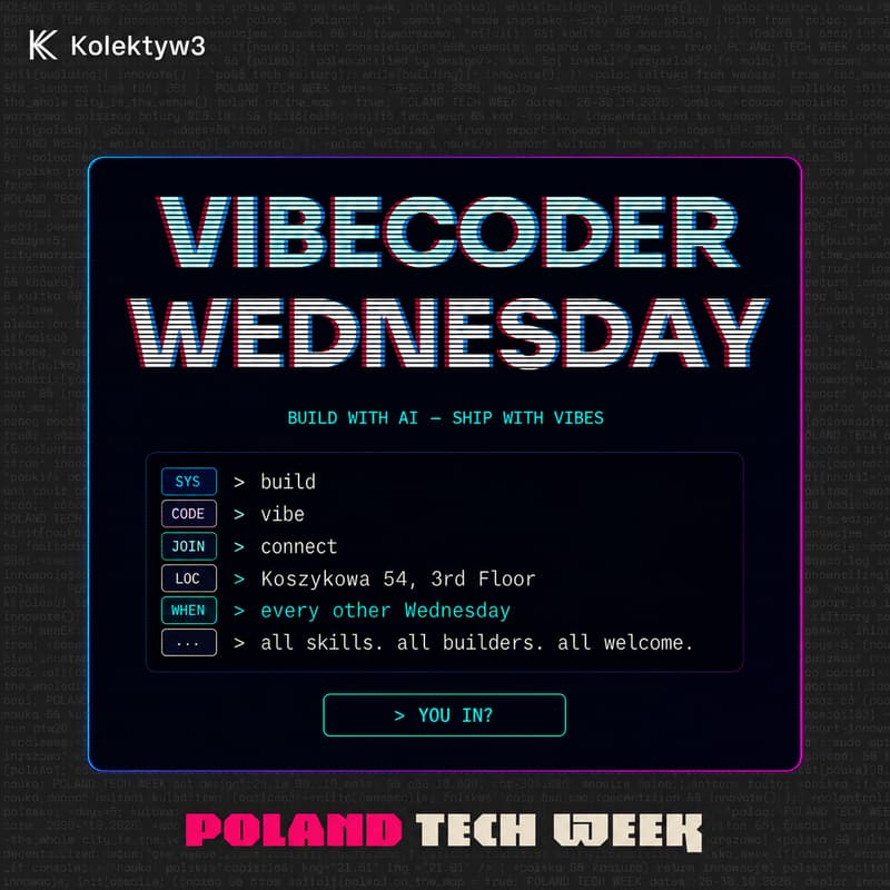 Cover Image for Vibecoder Wednesday #16 (Poland Tech Week Special Edition)