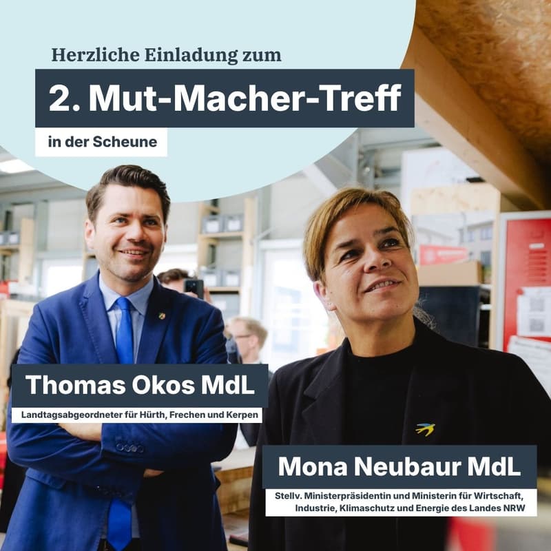 Cover Image for 2. Mut-Macher-Treff in der Scheune am 17. Oktober 2026 im Gertrudenhof Hürth