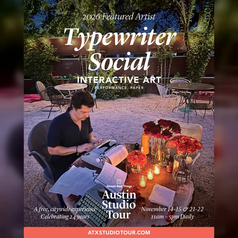 Cover Image for Typewriter Social at the Austin Studio Tour, Weekend 1