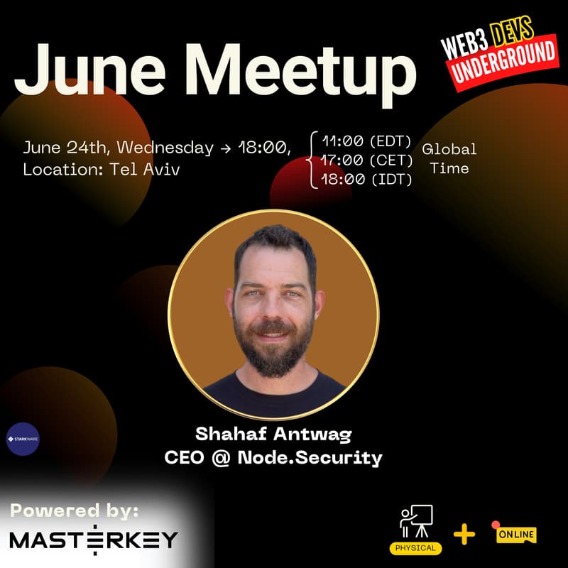 Cover Image for Monthly Meetup of the Web3 Developers Underground community