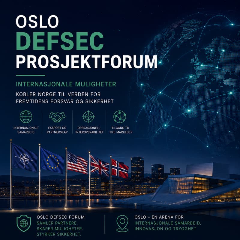 Cover Image for Oslo DefSec Prosjektforum – Internasjonale muligheter