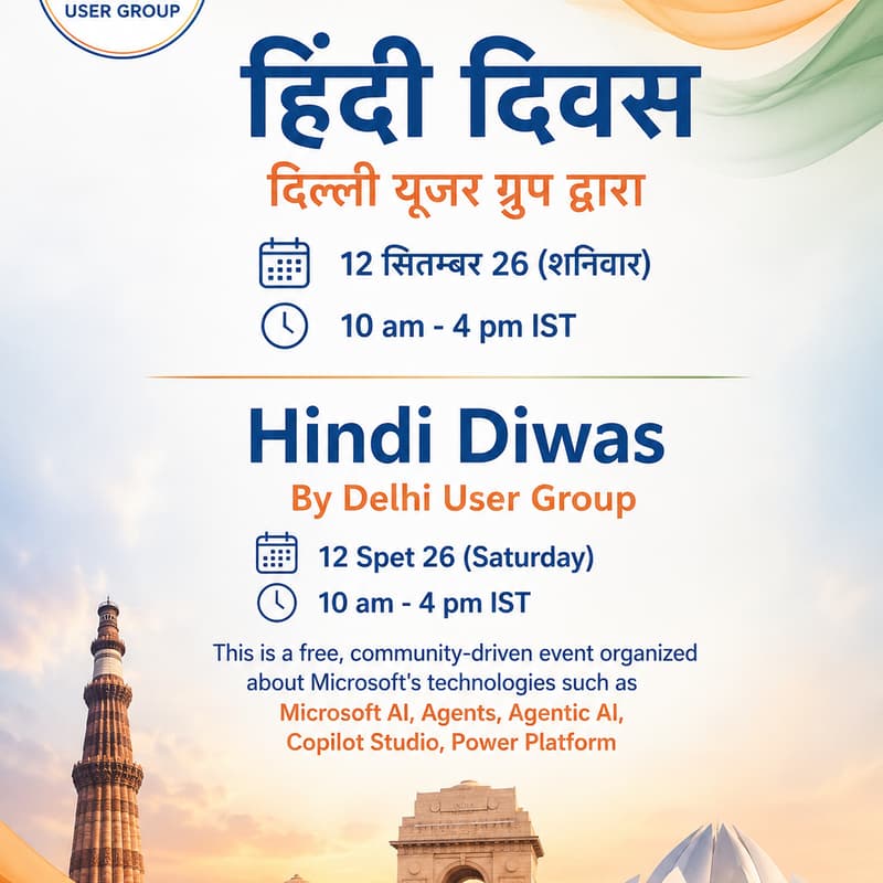 Cover Image for Global Microsoft Hindi (हिंदी) Conference 2026