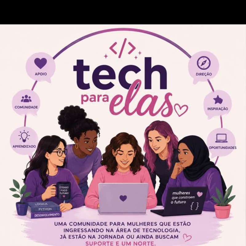 Cover Image for 💜 Tech para Elas — 1º Encontro da Comunidade