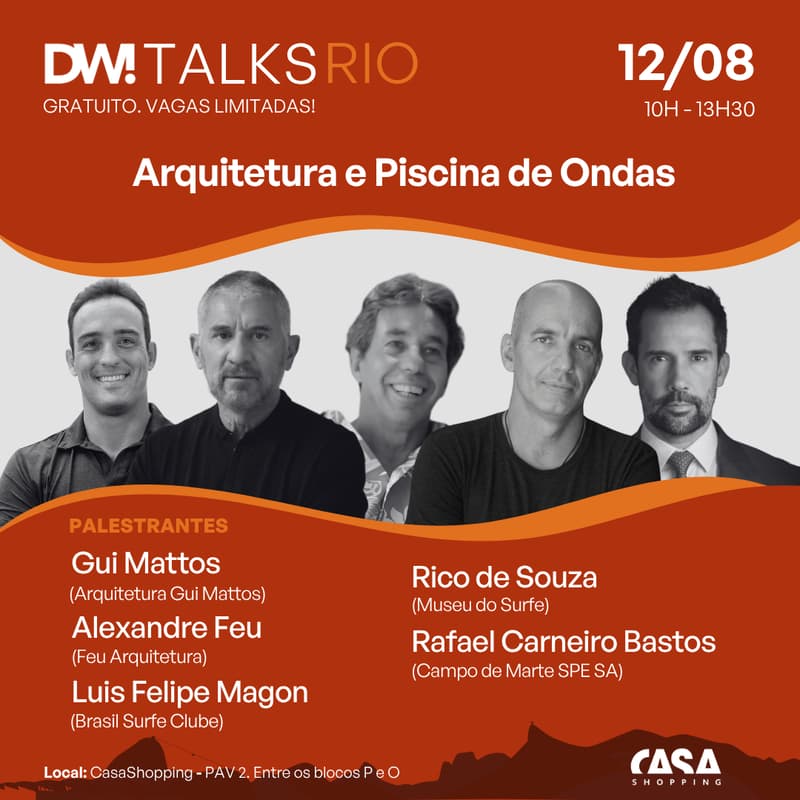 Cover Image for DW! TALKS RIO - 12/08 - Arquitetura e Piscina de Ondas