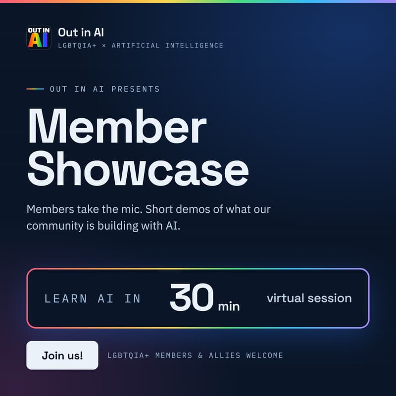 Cover Image for Out in AI Member Showcase: Colin Fraley with PeerFounder