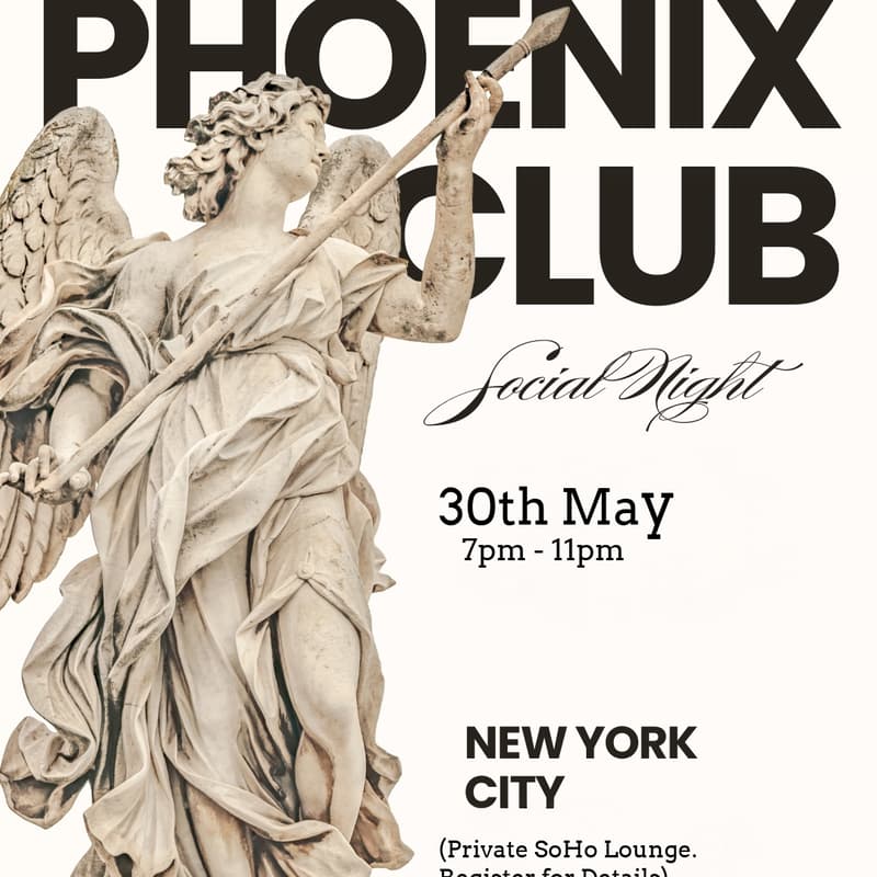 Cover Image for Social Night With The Phoenix Club - NYC! (Private SOHO Lounge Edition!)