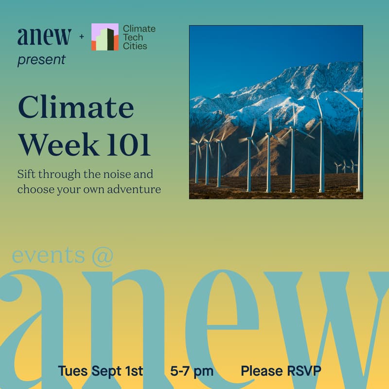 Cover Image for Climate Week 101 w/Climate Tech Cities
